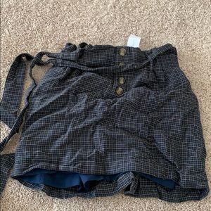 Plaid mini skirt